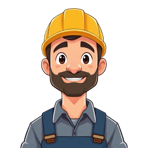 simple worker as man in iso graphic