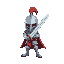 knight with sword 2d