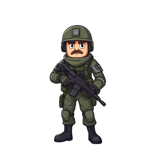 create a soldier guy sprite