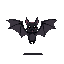 flying bat minimalistic black