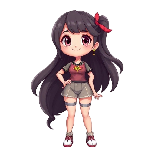 a girl loli a big thigh