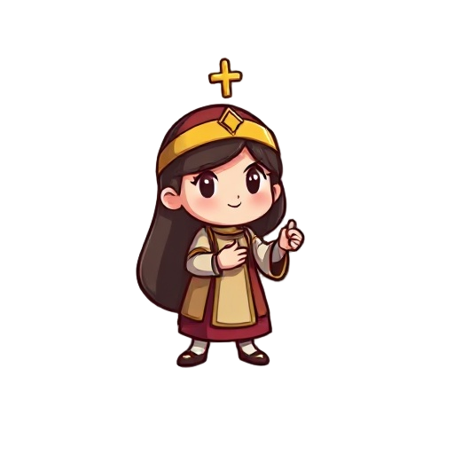 uma menina de igreja