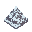create a isometric tileset like final fantasy tactics, but stylized as toonshade. creating a mountain snow ground with lava in certain points.