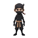 ninja wearing hakama