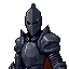 a black knight (with great detail) (face sprites)
