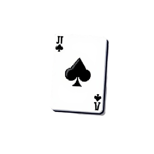 generate a playing card jack of clubs that is 80 pixels in width and 100 pixels in height in pixelated art style