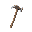 wooden pickaxe with a space theme
