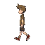 side view of a character walking to the right