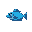blue fish stylized