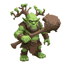 ogre with a tree as a weapon