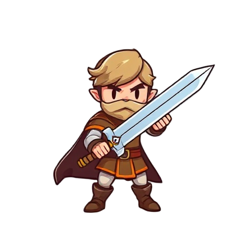 hero with a sword