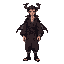 create a pixel art character of a cursed gaijin vampire set in an edo-period japanese city. the character should have the following features: - mix of western and japanese clothing: a tattered kimono