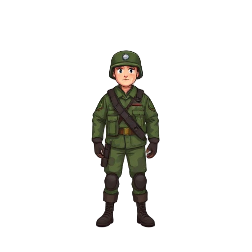 a simple soldier base for a military game.