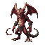 make me a villain named typhon , he has snakes in his back , he has a snake body and he is a titan , his color palette is red and green