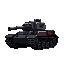 a tank that is mainly black but a red stripe to denote faction