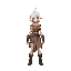 white haired desertpunk female