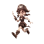 pirate girl running to the right