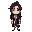 male,immortal long black hair, immortal clothes