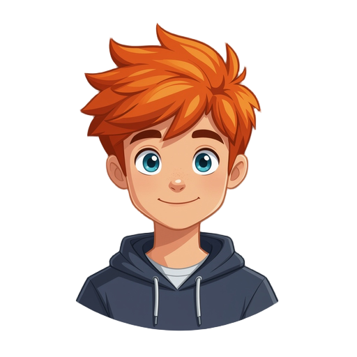 a red hair boy