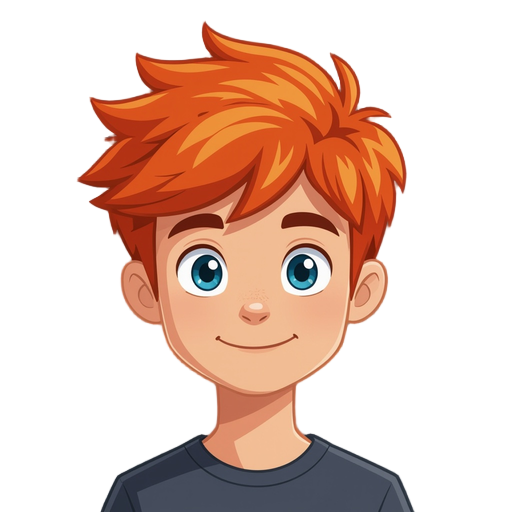 a red hair boy