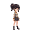 create character kira female facing side