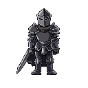 a knight wearing dark armors