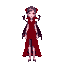 female vampire with red dress