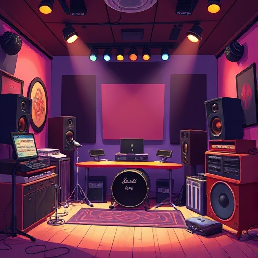 music studio background