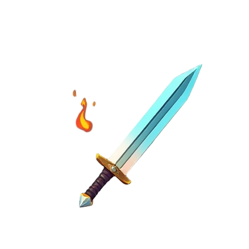 flaming sword
