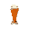 a beer glass, with transparency
