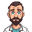 quiero un paciente de hospital que se acaba de despertar y no recuerda nada, con barba 30 años y tienes algunas heridas