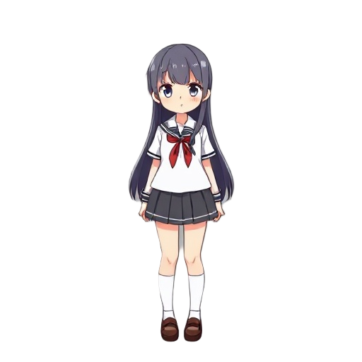 school girl japan with long hair