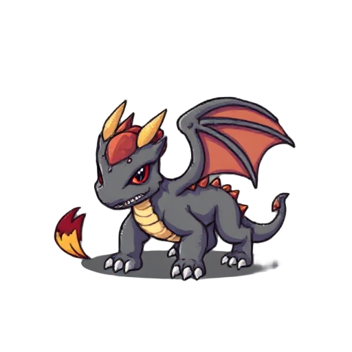 pixelated mythical creature