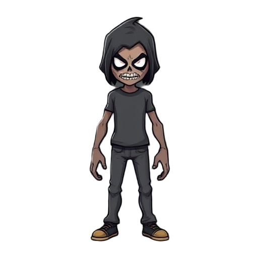 perssonagem para um jogo de terror