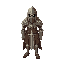 a guardian character in medieval templar style