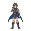 suikoden character jewel in battle pose with a javalin.