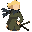 1 girl, airplane, blonde hair, blue eyes, coat, dress, katana, military, scarf, sheath, short hair, solo, sword, weapon, wind