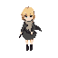 1 girl, airplane, blonde hair, blue eyes, coat, dress, katana, military, scarf, sheath, short hair, solo, sword, weapon, wind