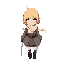 1 girl, airplane, blonde hair, blue eyes, coat, dress, katana, military, scarf, sheath, short hair, solo, sword, weapon, wind