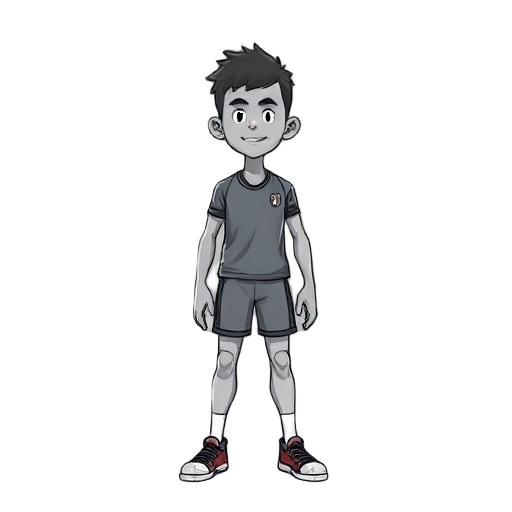 volley player with moreno skin tone