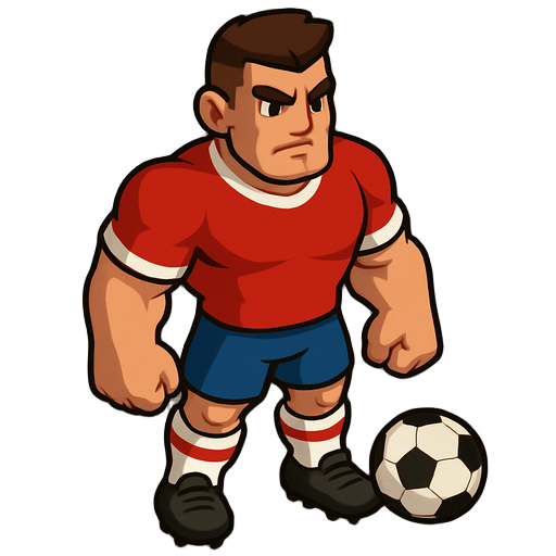 strong football / soccer player