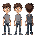 a skinny doomed boy