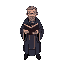 priest holding bible for exorcist 