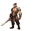 warrior with one handed sword