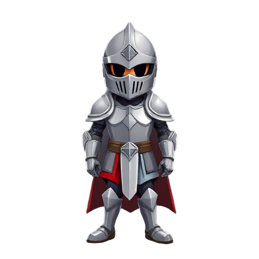 knight with silver armor
