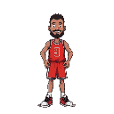 retro sports player basketball