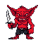red goblin with knife