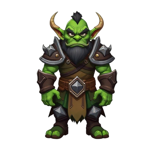 green orc with armour