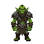 green orc with armor