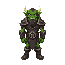 green orc with armor